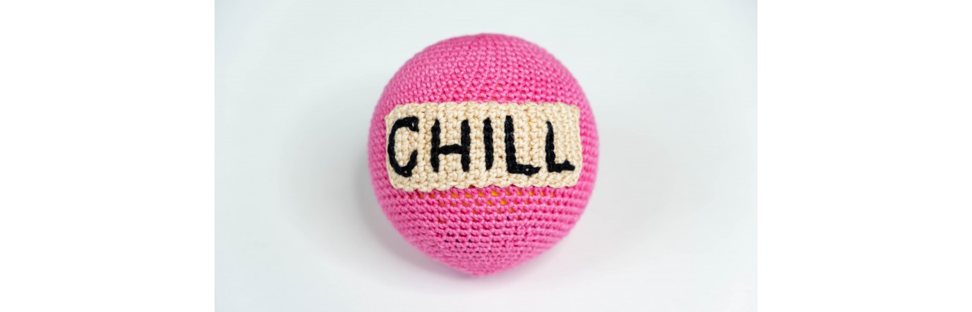 Happy Threads Handmade "CHILL" Crochet Stress Ball